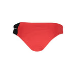 Karl Lagerfeld Red Elastane Swimwear, red swim briefs with contrasting details and logo, perfect for a stylish beach look.