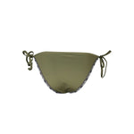 Calvin Klein Green Polyester Swimwear with adjustable strings and contrasting details, 75% recycled polyester, lined swim briefs.