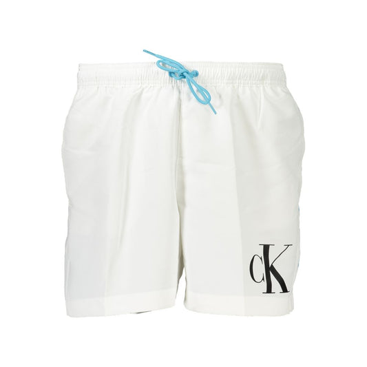 Calvin Klein White Polyester Swimwear