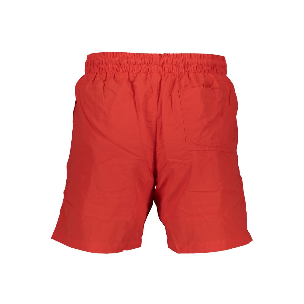 Norway 1963 Red Polyamide Swimwear with elastic waistband, 2 pockets, contrasting details, logo application.