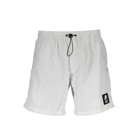 Karl Lagerfeld White Polyester Swimwear with pockets and logo.