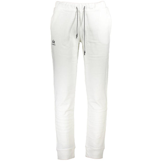 La Martina White Cotton Men's Track Pant