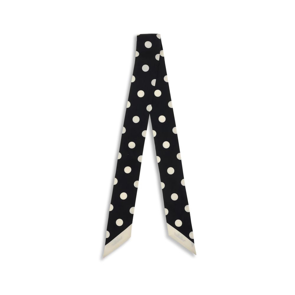 Valentino Garavani Black Silk Scarf