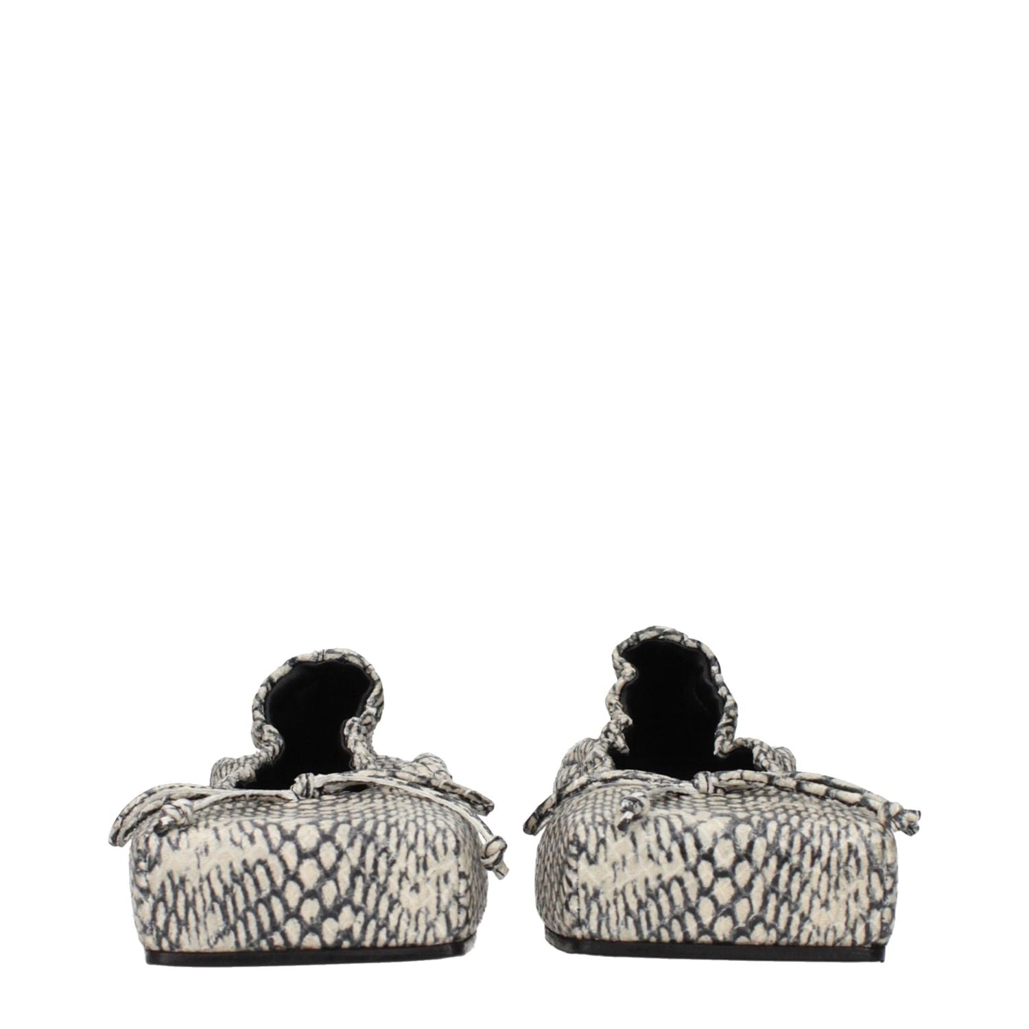 Jacquemus Beige Leather Ballet Flats