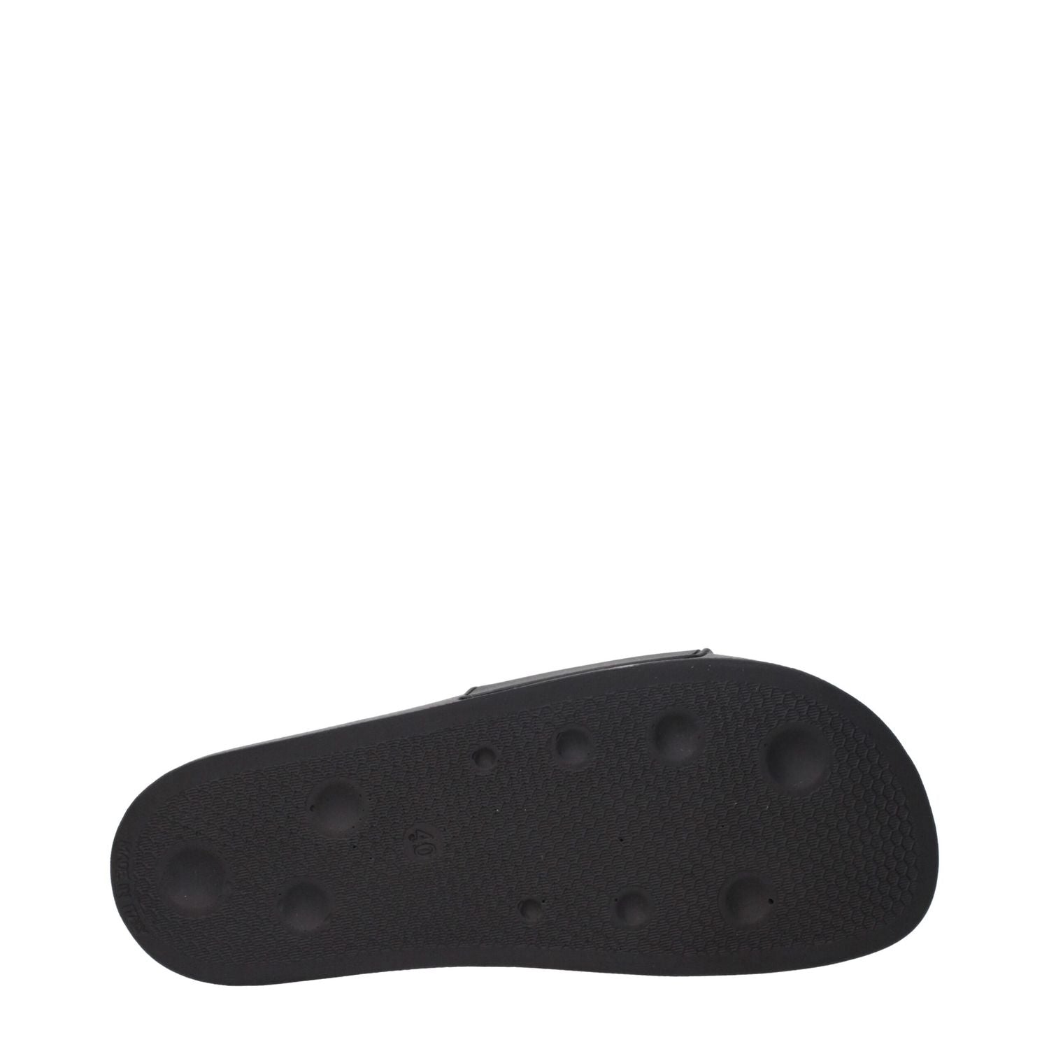 Palm Angels Black Cotton Slippers