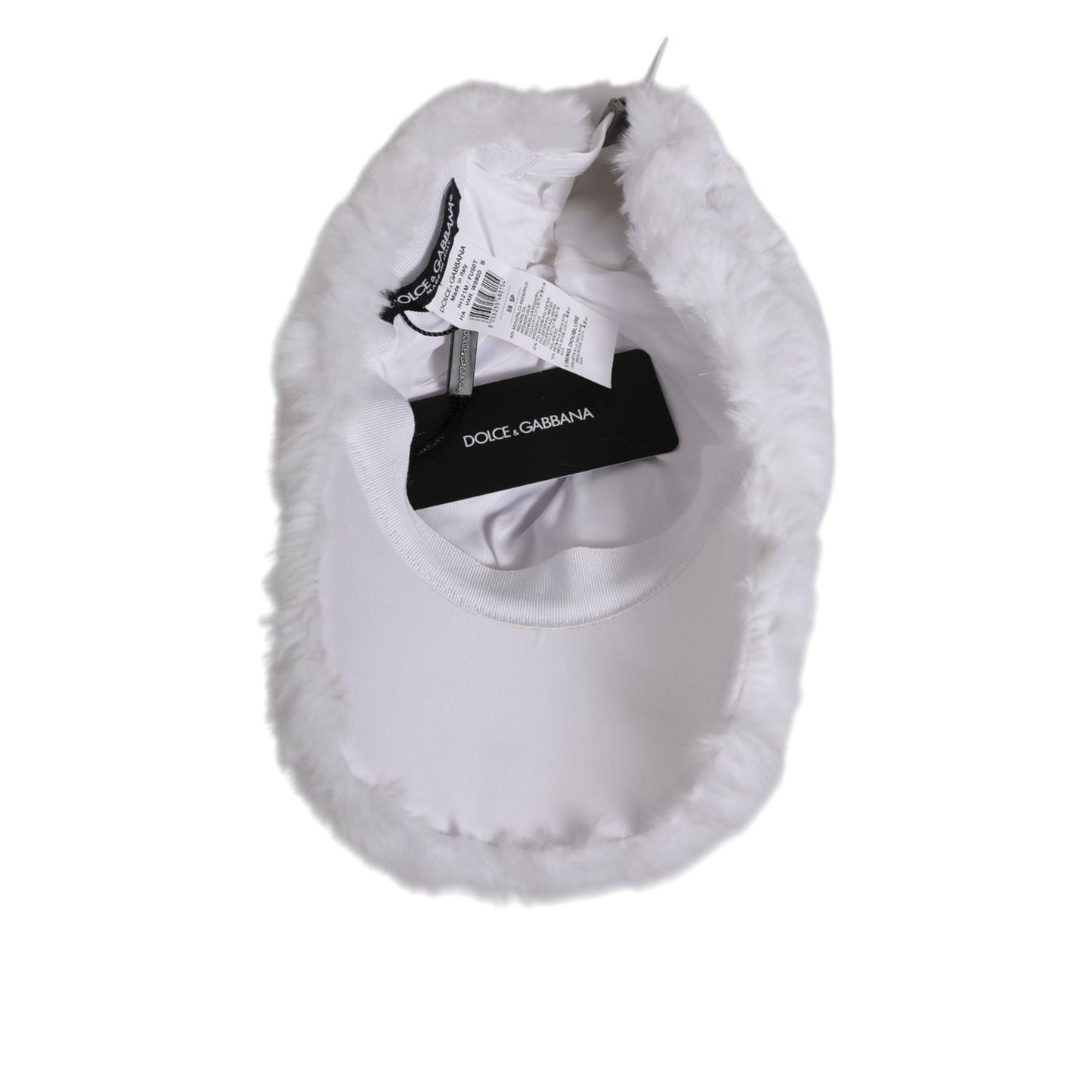 Dolce & Gabbana White Modacrylic Rapper Men Baseball Capello Hat
