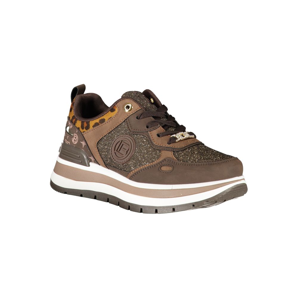 Laura Biagiotti Brown Polyester Sneaker