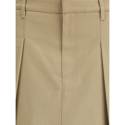 Brunello Cucinelli Beige Cotton Mini Skirt