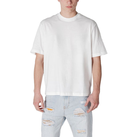 Armani Exchange White Cotton T-Shirt