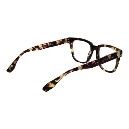 Trussardi Brown Acetate Glasses (Frames) with full-rim rectangular style and brown acetate material.
