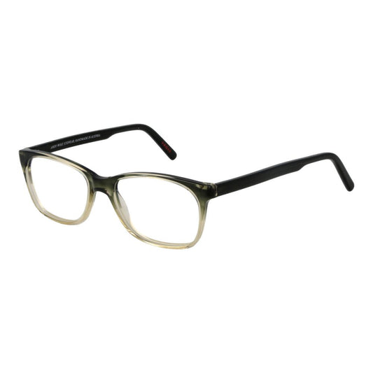 Andy Wolf Green Acetate Glasses (Frames), unisex full-rim, rectangle style with demo lenses, includes branded case, frame size 50-15-135.