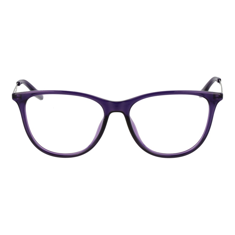 Converse Purple Metal Glasses (Frames) for women, cat-eye style with full-rim purple metal frame, 53mm lenses, includes branded case.