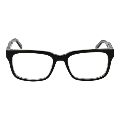 Guess Black Acetate Glasses (Frames) for men, full-rim rectangle style with demo lenses, black acetate frame, size 52-17-145.
