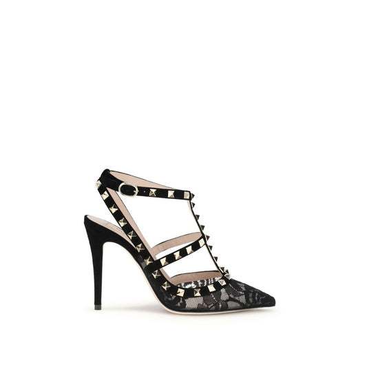 Valentino Garavani Black Polyamide Platform Pumps
