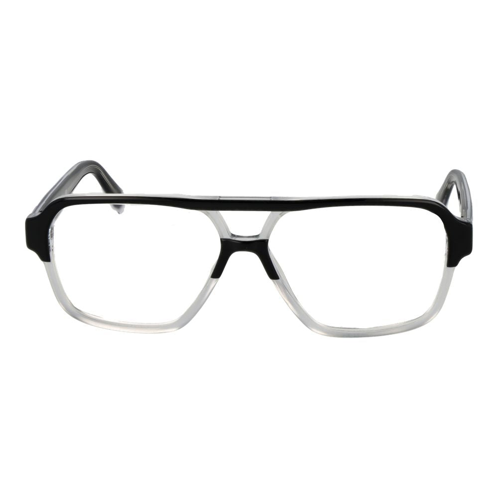 Guess Black Acetate Glasses (Frames) with full-rim design, aviator style, and black color for men, featuring acetate material and spring hinge.