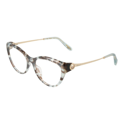Chopard Black Cellulose Acetate Glasses (Frames) with full-rim cat eye style, black color, cellulose acetate frame, size 53-16-135.