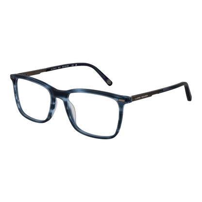 Land Rover Blue Acetate & Metal Glasses (Frames) for Men, Full-Rim Rectangle Style with Spring Hinge, 55mm Lens Width, 145mm Frame Width.
