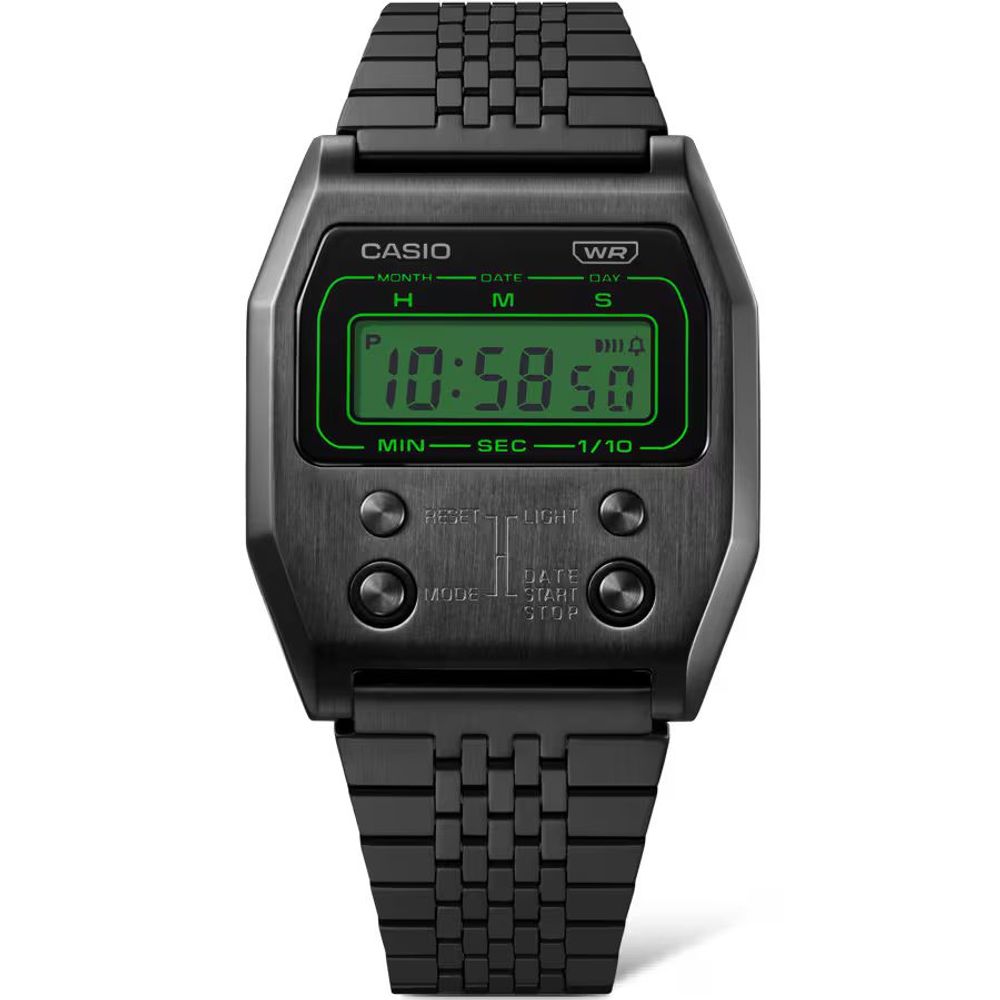 Casio Black Stainless Steel Digital Watch