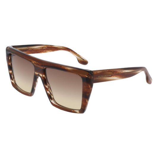 Victoria Beckham Brown Acetate Sunglasses