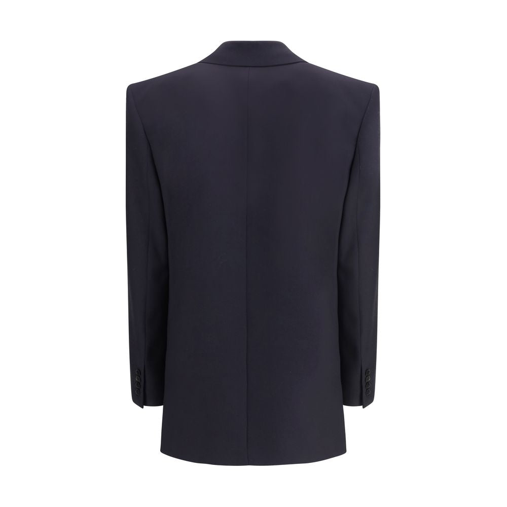Saint Laurent Blue Wool Coat