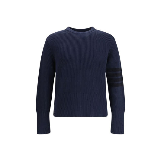 Thom Browne Blue Cotton Sweatshirt