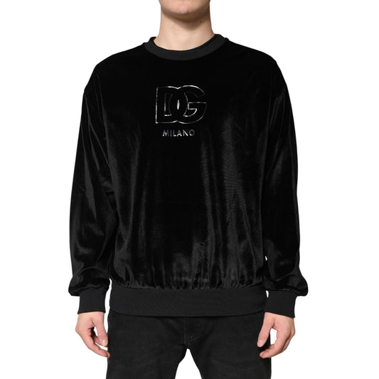 Dolce & Gabbana Black DG Logo Crew Neck Sweatshirt Sweater