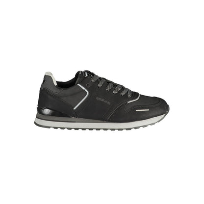 Gas Black Polyurethane Men's Sneaker