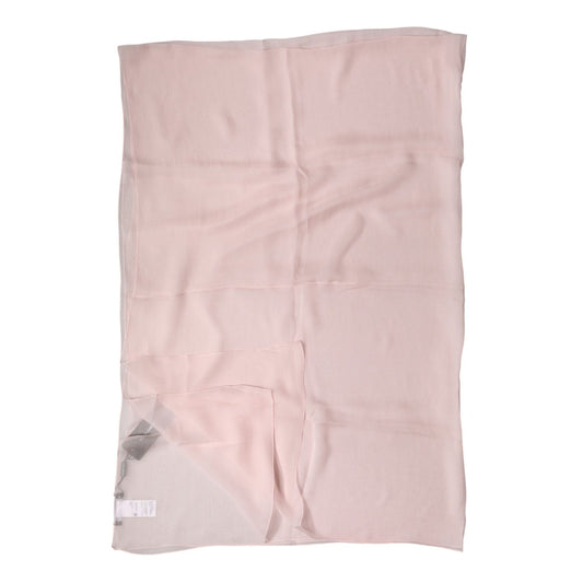 Dolce & Gabbana Light Pink Stole Silk Neck Wrap Shawl  Scarf