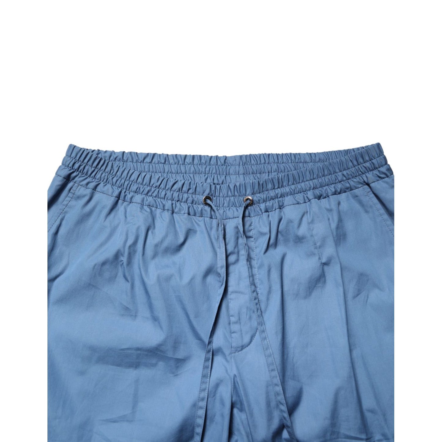 Dolce & Gabbana Blue Cotton Double Breasted 2 Piece Suit