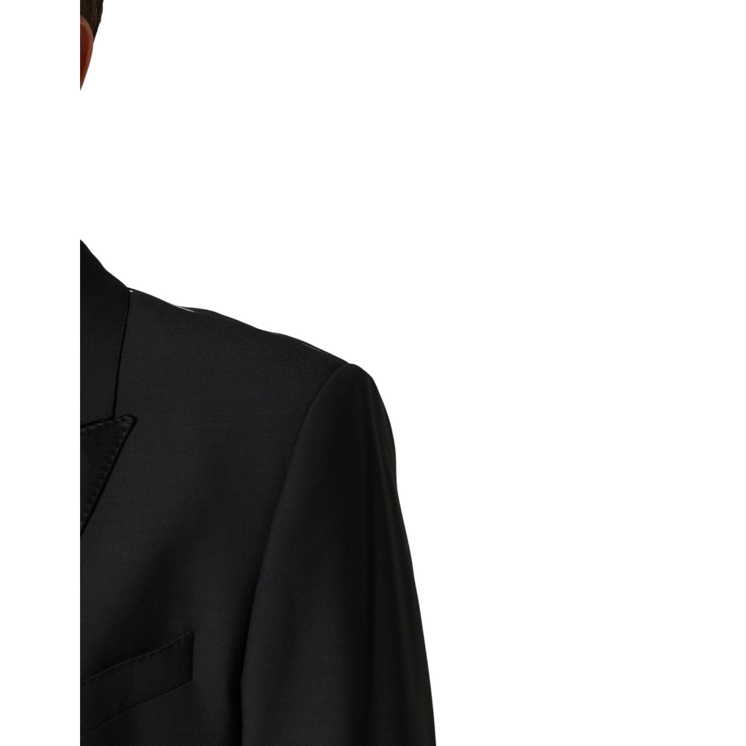 Dolce & Gabbana Black MARTINI Single Breasted Jacket Blazer