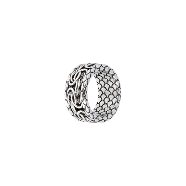ALBERT M. JEWELS JEWELRY Mod. WSOX00396.S-28 silver ring with intricate design