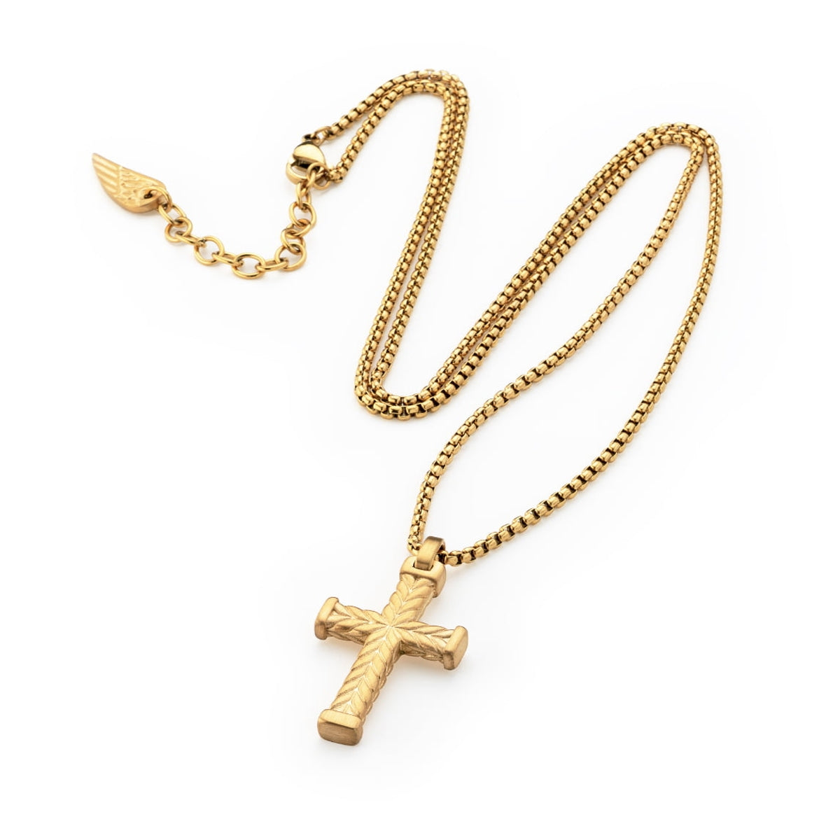 AN JEWELS JEWELRY Mod. AA.C256CG gold cross necklace