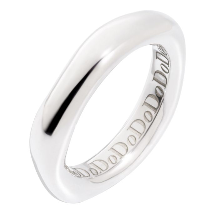ANELLI DODO MOD. DAB6004IRREG000AG55 silver ring with engraved DoDo pattern, elegant design for stylish accessorizing
