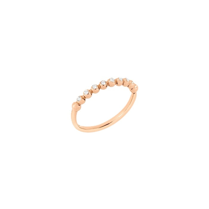 ANELLI DODO MOD. DAC1001BOLLIDB09R52 rose gold ring with small diamonds