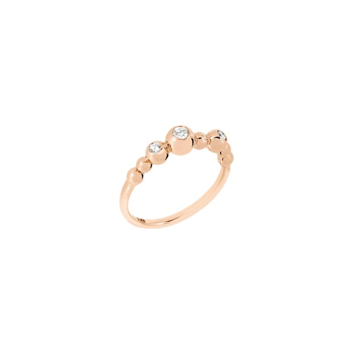 ANELLI DODO MOD. DAC1002BOLLIDB09R55 gold ring with small diamonds
