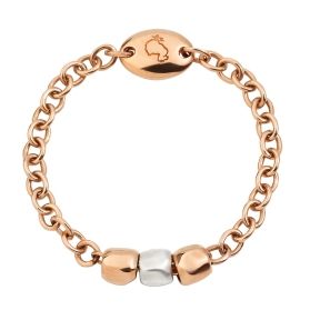 Rose gold bracelet featuring chain and beads, design ANELLI DODO MOD. DAC1003GRANX0009A54.
