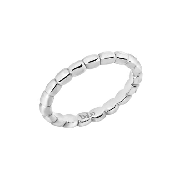 Silver ring - ANELLI DODO MOD. DAC3002GRANX000AG53 - elegant beaded design
