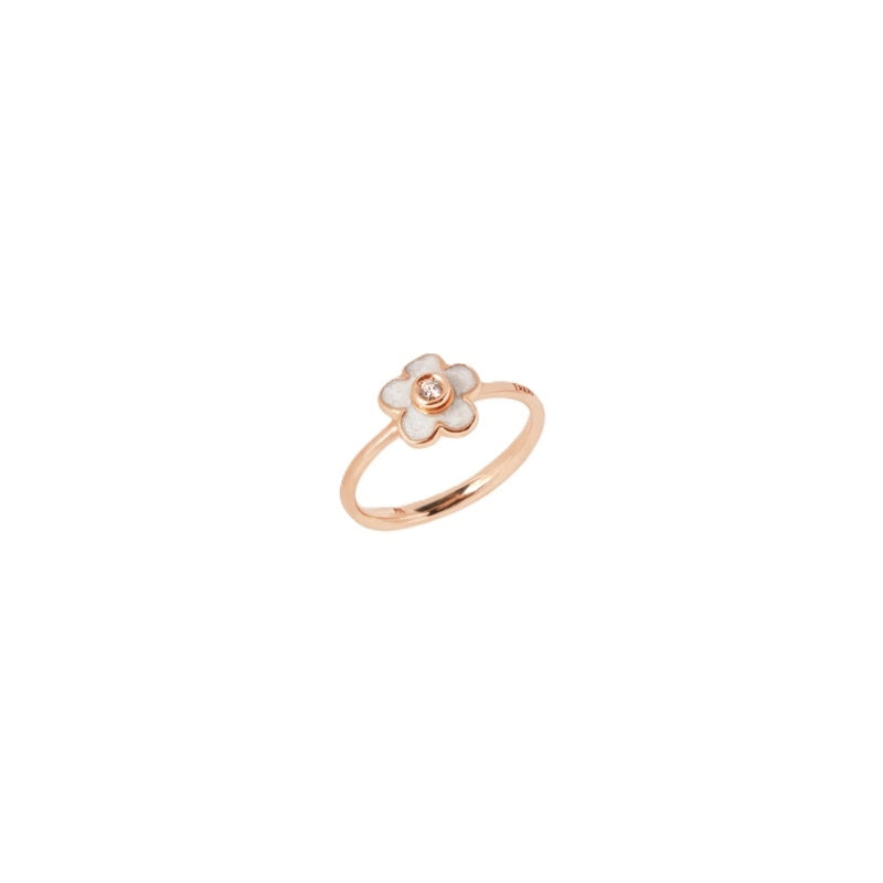 Elegant floral ring - ANELLI DODO MOD. DAC3004FLOWSEBB9R55 with delicate design