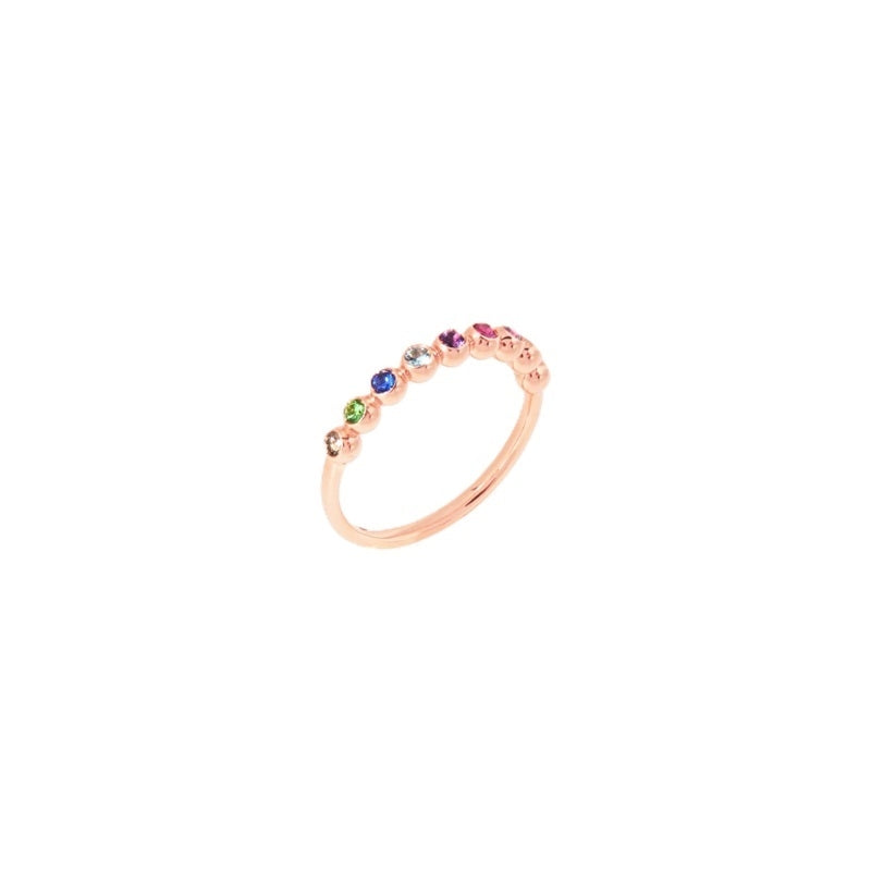 ANELLI DODO MOD. DAC3005BOLLIVA09R55 gold ring with colorful stones