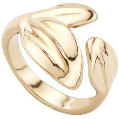 Gold ring ANELLI UNO DE 50 MOD. UD_ANI0602ORO00018 with leaf design, elegant and stylish jewelry piece
