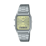 CASIO VINTAGE Mod. EDGY COLLECTION SUNRAY DIAL - GREEN LEMON WATCHES