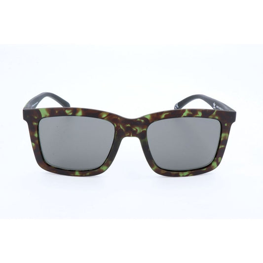 Adidas Green Acetate Sunglasses in Havana green with Red Top Line mirror lenses, size 53/20/140 mm.