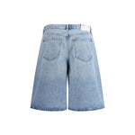 Back view of Agolde Baggy denim Shorts featuring a relaxed fit and five-pocket design, perfect for summer urban looks.