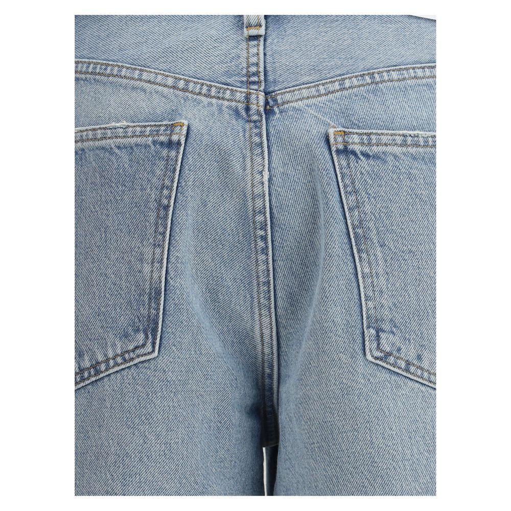 Back view of Agolde Echo Jeans showcasing denim texture and pocket details, highlighting modern style and tailoring for everyday wear.