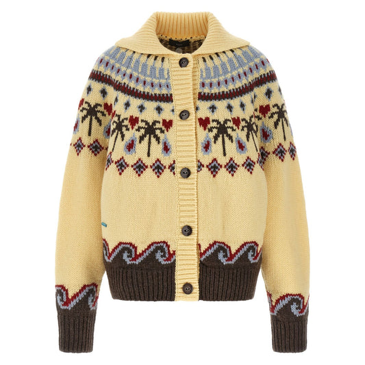 Alanui Multicolor Virgin Wool Cardigan