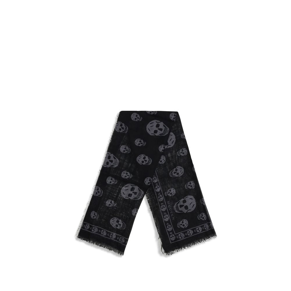Alexander McQueen Black Modal Scarf