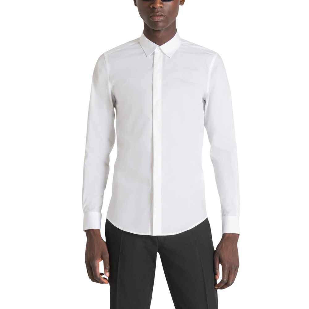 Antony Morato White Cotton Dress Shirt