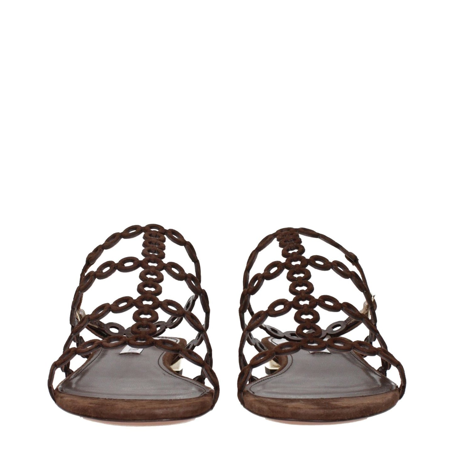 Aquazzura Brown Leather Sandals