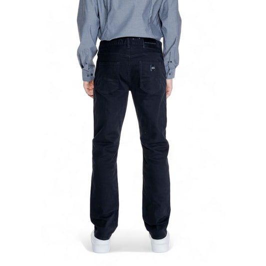 Armani Exchange Black Cotton Skinny Pant