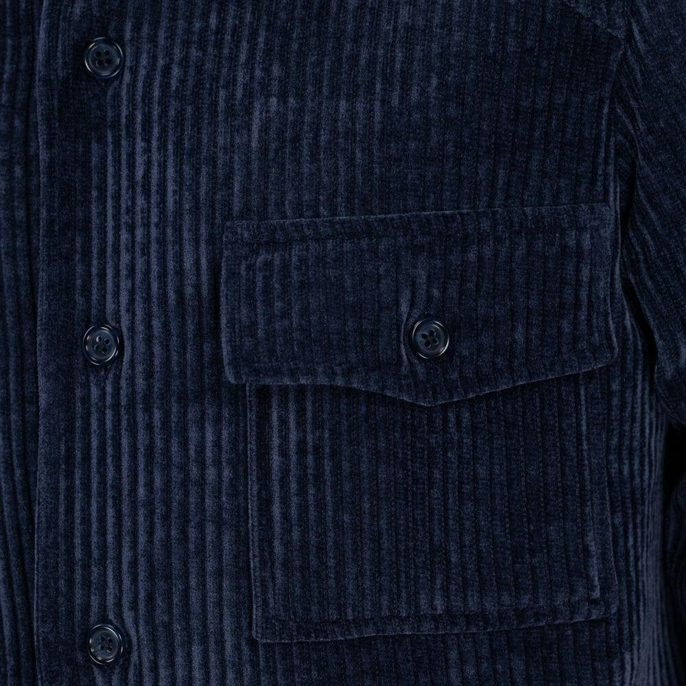 Autore Blue Polyester Full-Length Jacket